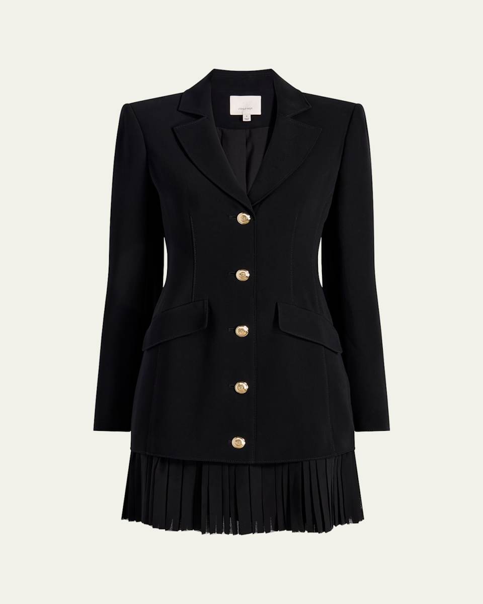 Regan Long-Sleeve Mini Dress